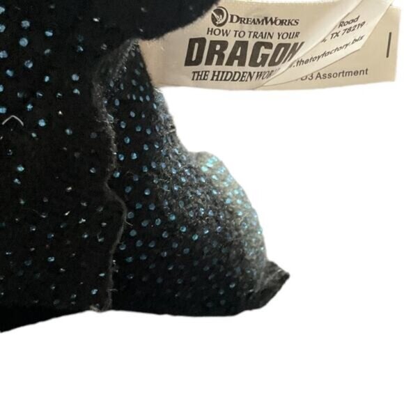 DreamWorks How To Train Your Dragon Toothless Plush 6" - Picture 2 of 5